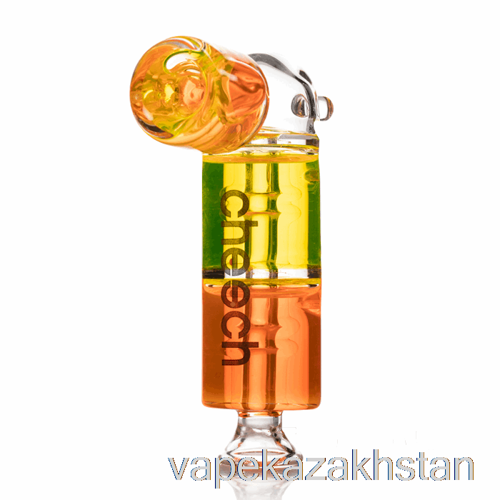 Vape Smoke Cheech Glass Dual Freezable Hand Pipe Orange / Yellow